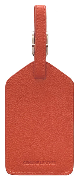 Personalized Monogrammed Leather Luggage Tags - 2 Pack