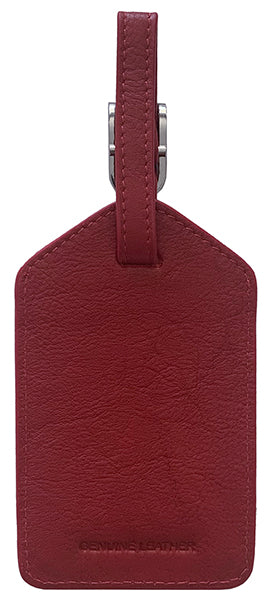 Personalized Monogrammed Leather Luggage Tag
