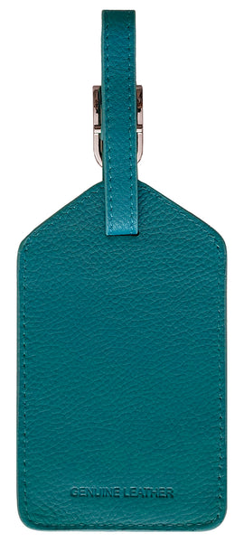 Personalized Monogrammed Leather Luggage Tag