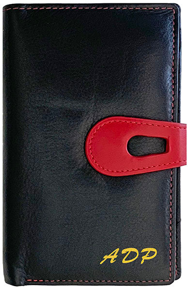 Personalized Genuine Leather Womens Medium Wallet