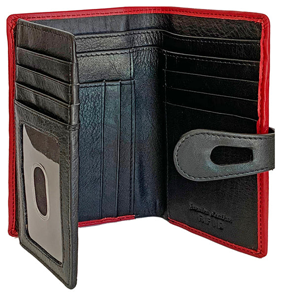 Personalized Genuine Leather Womens Medium Wallet