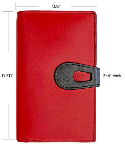 Personalized Genuine Leather Womens Medium Wallet