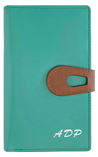 Personalized Genuine Leather Womens Medium Wallet