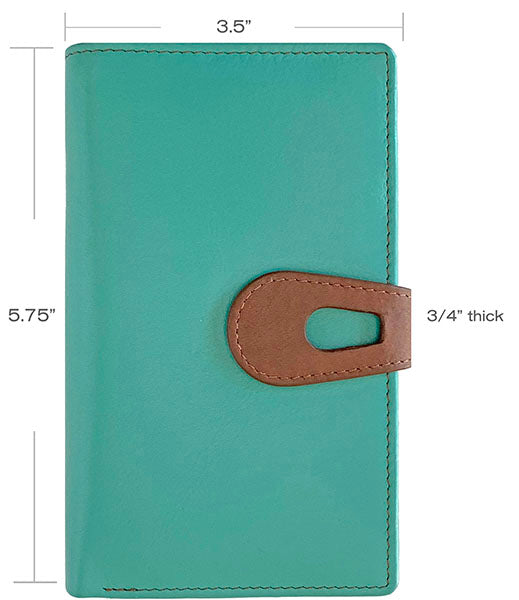 Personalized Genuine Leather Womens Medium Wallet