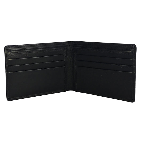Monogrammed Personalized Leather RFID Blocking Bifold Slim Men's Wallet - A&A Creative Designs