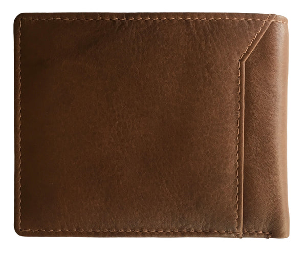 Monogrammed Personalized Leather RFID Blocking Bifold Slim Men's Wallet - A&A Creative Designs