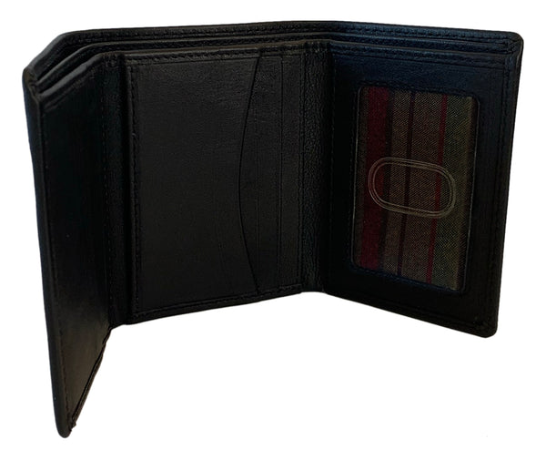 Personalized RFID Blocking Leather Trifold Men's Wallet