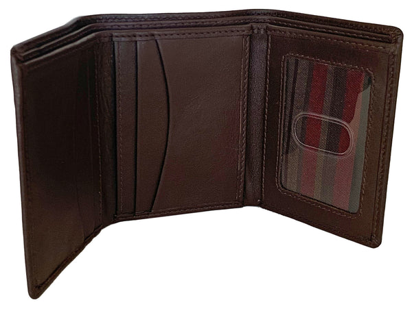 Personalized RFID Blocking Leather Trifold Men's Wallet