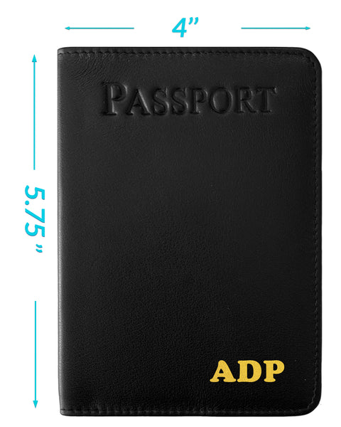 Personalized Passport Cover Holder and 2 Luggage Tags