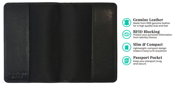 Personalized Passport Cover Holder and 2 Luggage Tags
