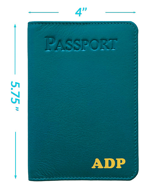 Personalized Passport Cover Holder and 2 Luggage Tags