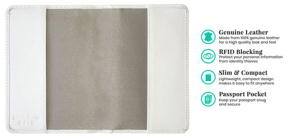 Personalized Passport Cover Holder and 2 Luggage Tags