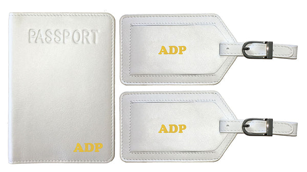 Personalized Passport Cover Holder and 2 Luggage Tags - A&A Creative Designs