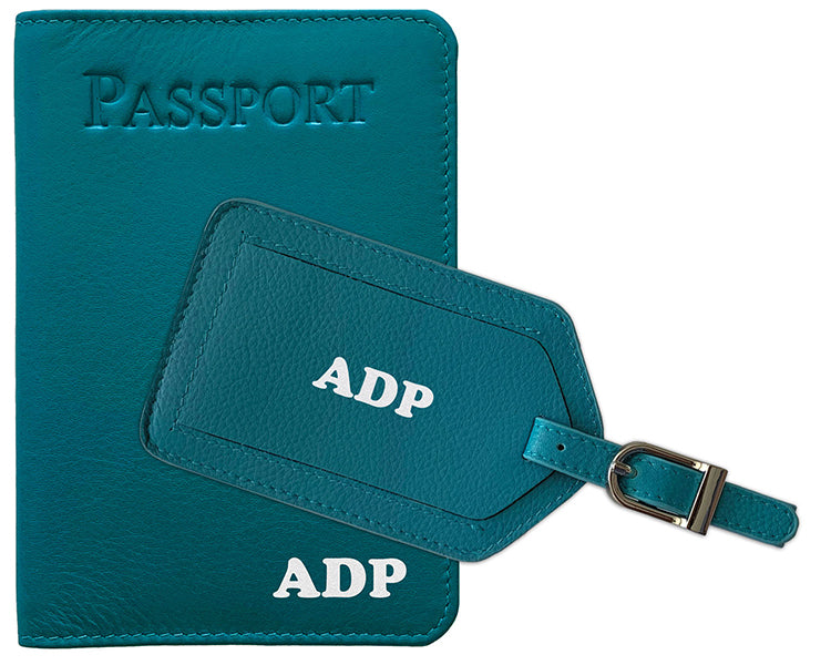 Buy Monogram Passport Cover and Luggage Tagleather Luggage Tags Online in  India 