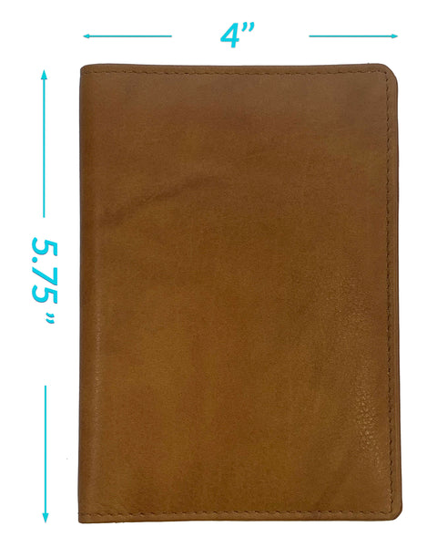 Personalized Monogrammed Leather RFID Passport Wallet