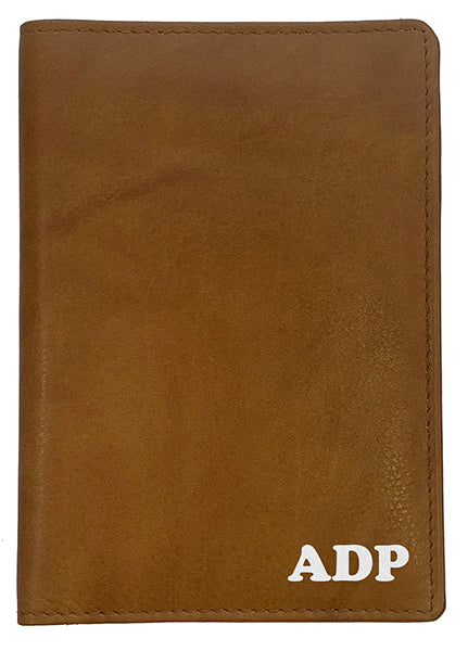 Personalized Monogrammed Leather RFID Passport Wallet - A&A Creative Designs