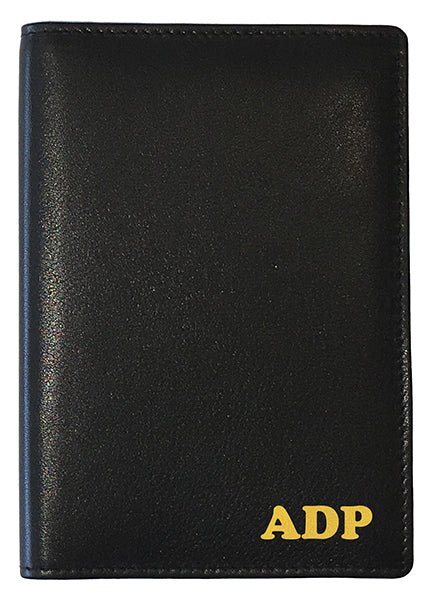 Personalized Monogrammed Leather RFID Passport Wallet - A&A Creative Designs