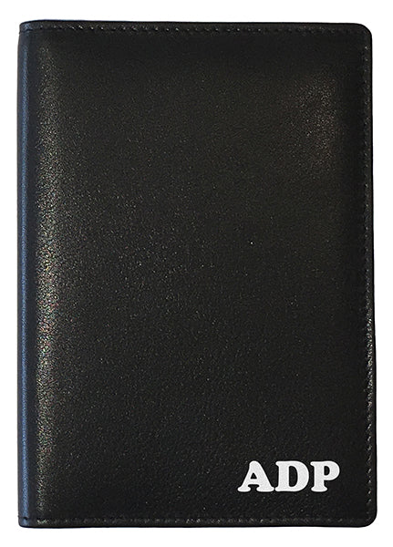 Personalized Monogrammed Leather RFID Passport Wallet - A&A Creative Designs