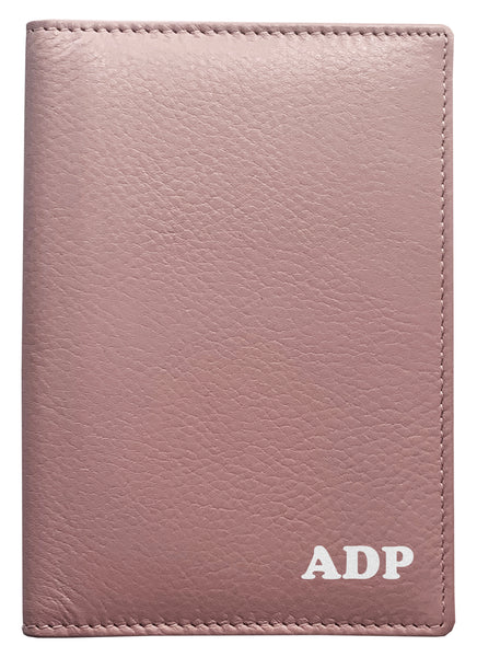 Personalized Monogrammed Leather RFID Passport Wallet