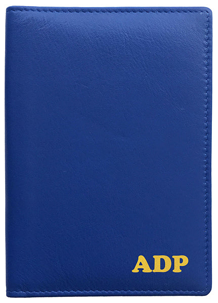 Personalized Monogrammed Leather RFID Passport Wallet - A&A Creative Designs