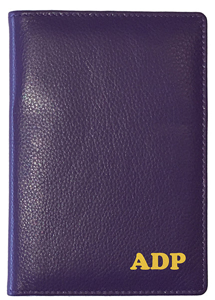 Personalized Monogrammed Leather RFID Passport Wallet - A&A Creative Designs