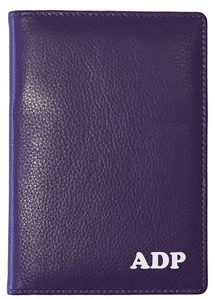 Personalized Monogrammed Leather RFID Passport Wallet - A&A Creative Designs
