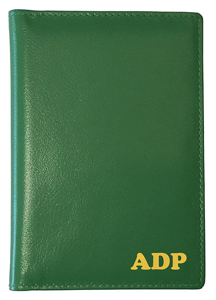 Personalized Monogrammed Leather RFID Passport Wallet - A&A Creative Designs