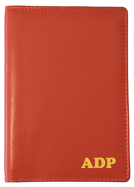 Personalized Monogrammed Leather RFID Passport Wallet - A&A Creative Designs