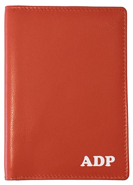 Personalized Monogrammed Leather RFID Passport Wallet - A&A Creative Designs