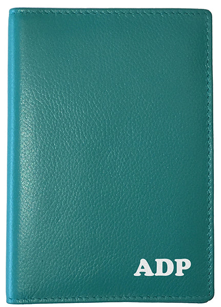 Personalized Monogrammed Leather RFID Passport Wallet - A&A Creative Designs