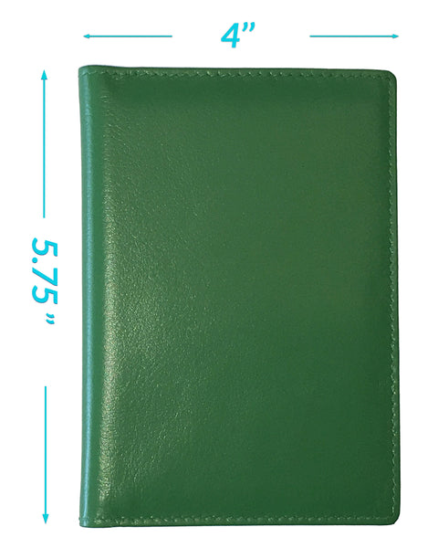 Personalized Monogrammed Leather RFID Passport Wallet and 2 Luggage Tags