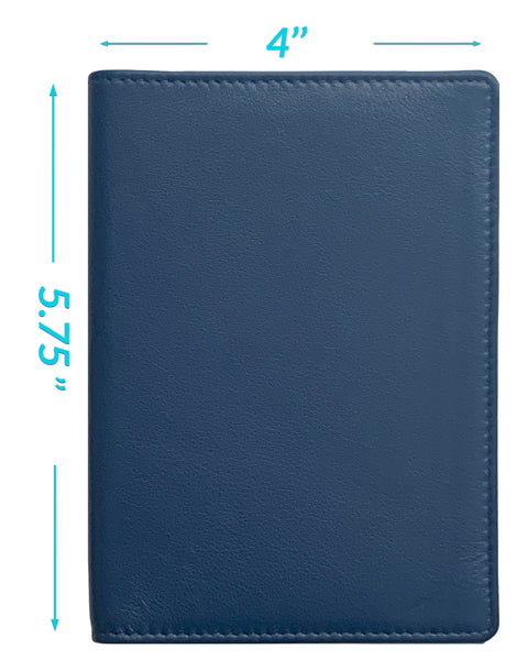 Personalized Monogrammed Leather RFID Passport Wallet and Luggage Tag
