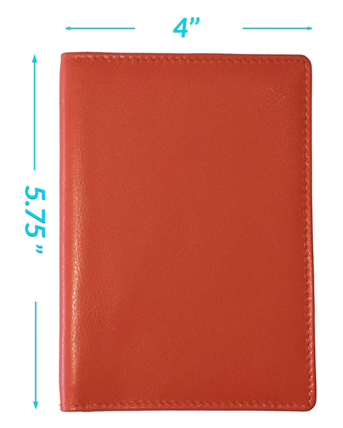 Personalized Monogrammed Leather RFID Passport Wallet and 2 Luggage Tags