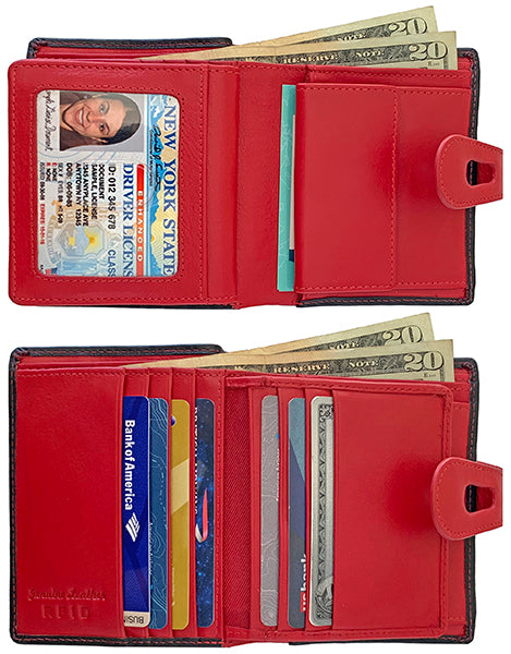 Personalized Genuine Leather Womens Small Wallet