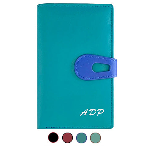Personalized Genuine Leather Womens Medium Wallet