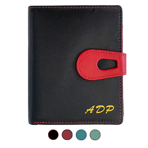 Personalized Genuine Leather Womens Small Wallet